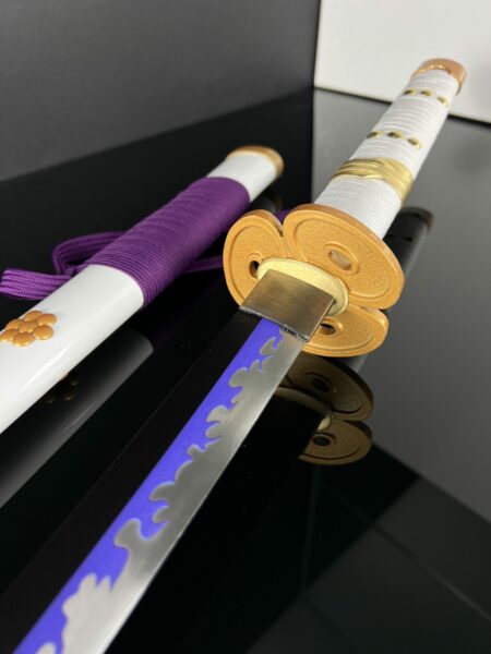 KATANA ONE PIECE WADO ICHIMONJI LAMA IN LEGNO